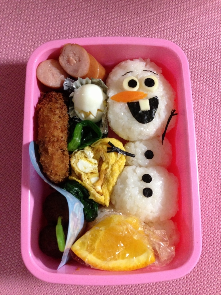 オラフのキャラ弁 アナと雪の女王 V Donbikihoteの気まぐれ日記 V